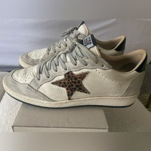Golden Goose Ball Star Leopard-print Calf Hair